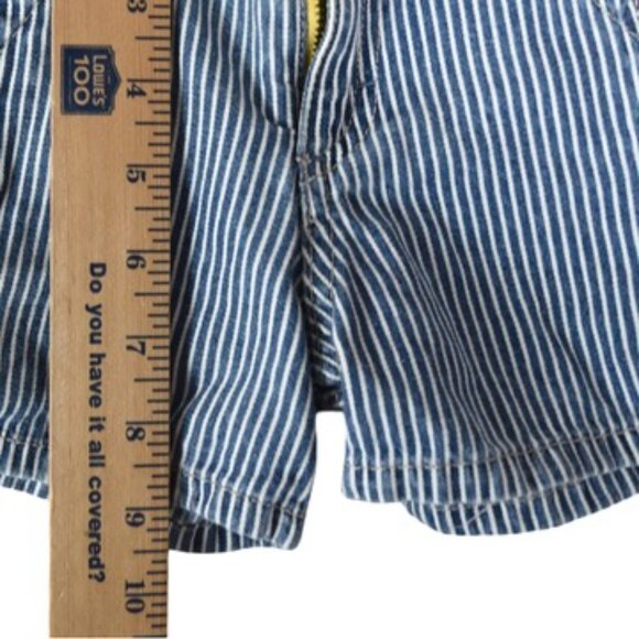 OshKosh Carpenter Shorts Stripe Baby 6M Retro Americana Workwear - Picture 5 of 7